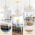 thumbnail image 6 of Bella Depot Moden Crystal 3-Light Pendant Light Kitchen Island Pendant Light, 6 of 10