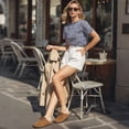 thumbnail image 2 of Ecetana Women's Suede Clogs & Mules Cork Footbed Slip On Leather Mules Indoor Outdoor Sandals, 2 of 6