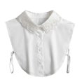 thumbnail image 1 of Embroidered Fake Collar Detachable Blouse Half Shirts False Collar for Women, 1 of 4