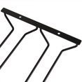 thumbnail image 1 of Estante para copas de vino de 18 cm debajo del gabinete, soporte para copas de vino debajo del estante, soporte colgante para copas de vino para bar, comedor, 2 filas, 1 of 3
