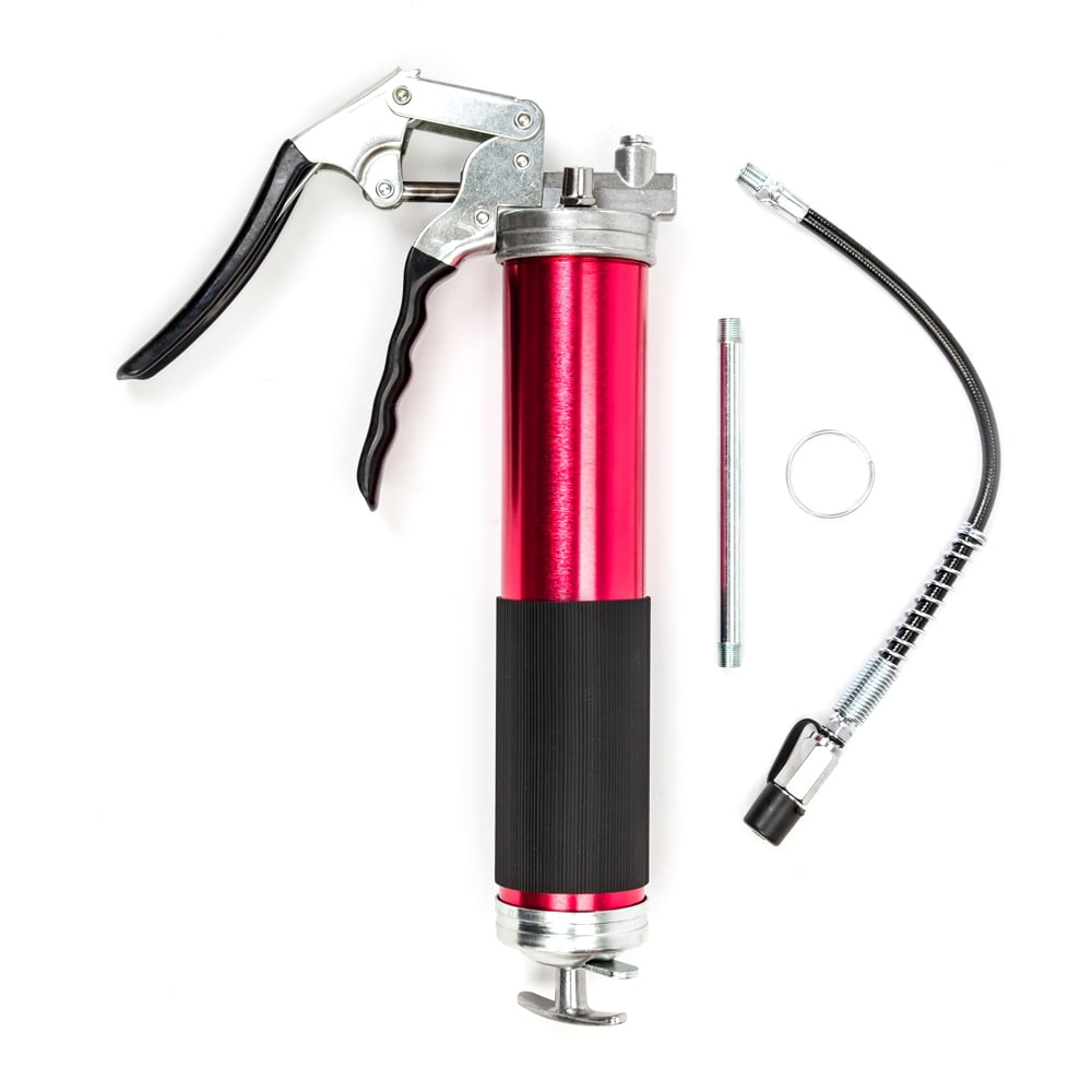 Heavy Duty Professional Quality Mini Pistol Grease Gun With Anodized Aluminum 12 