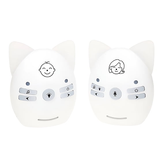 GJX Audio Only Baby Monitor, No Wifi Two Way Talk, Night Light