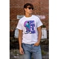 thumbnail image 5 of Cool Urban Kanji Smurf Cartoon Men's Graphic T Shirt Tees Brisco Brands S, 5 of 6