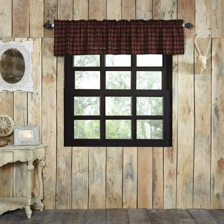 Chili Pepper Red Rustic Lodge Kitchen Curtains Shasta Cabin Rod