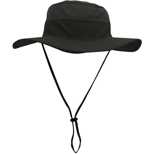Men's Sun Hat UPF 50+ Wide Brim Bucket Hat Windproof Fishing Hats