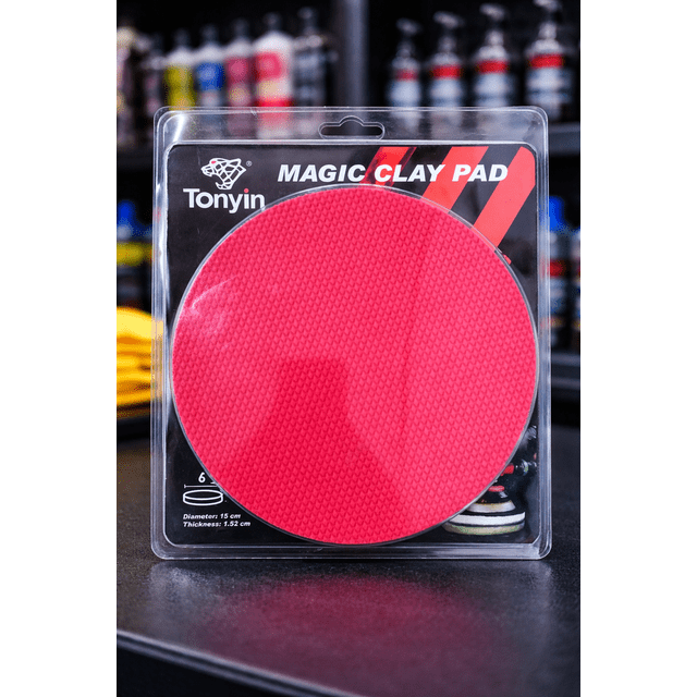 Tonyin Magic Clay Pad 6” Disco Descontaminante para Auto | Limpieza Profunda de Pintura y Eliminación de Contaminantes