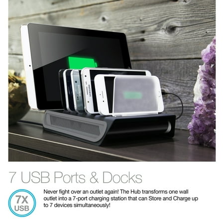Naztech - Adaptive Fast Charge Power Hub7 - Black