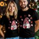 thumbnail image 3 of Camisetas para hombre, camiseta de algodón con cuello redondo de gnomo de San Valentín, manga corta para hombre, enano del amor, 3 of 8