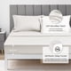 thumbnail image 4 of Set de edredón Love's Cabin para cama individual de 5 piezas, color blanco roto, 4 of 6