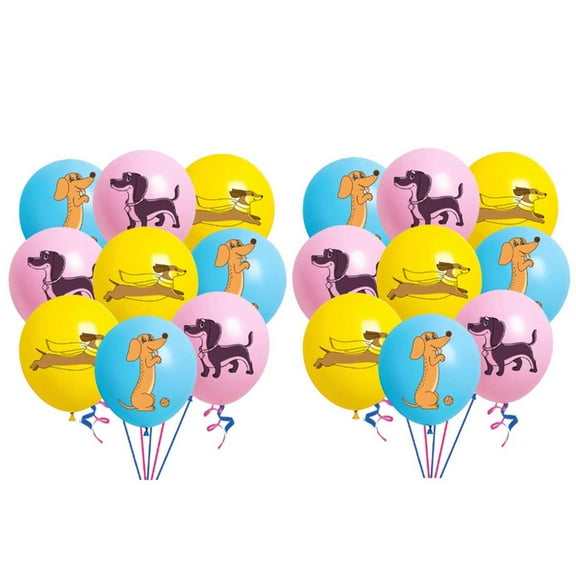 Dachshund Balloons Party Supplies Birthday Favors Decorations Decor Kit Latex