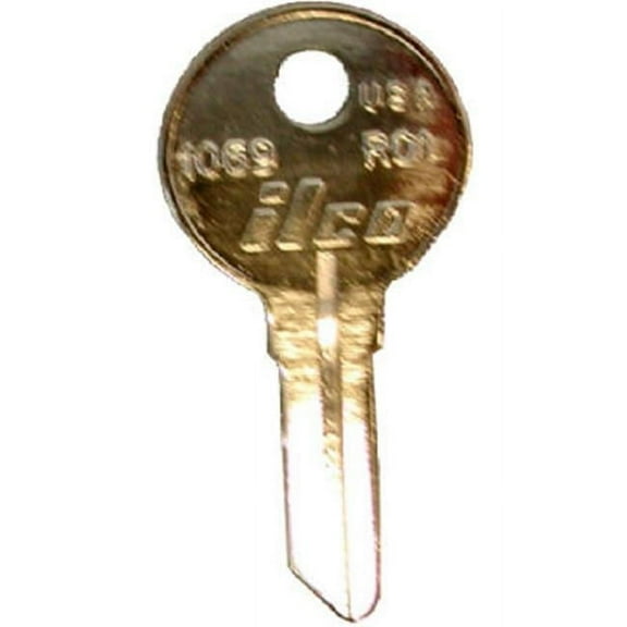 ILCO Russwin Nickel Plated File Cabinet Key RO1 / 1069 (10-Pack) IAL2631106B