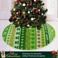 thumbnail image 6 of GZHJMY St Patrick's Day Tree Skirt Home Decoration Large Round Lucky Clover Christmas Tree Skirt for Holiday Party Home Christmas Day Ornaments, 47.2", 6 of 6