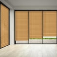 thumbnail image 4 of 2Pcs Filtering Temporary Blinds for Windows, Cordless Pleated Light Filtering Fabric Shade Self Adhesive Pleated Window Shade, Easy to Cut and Install 60*180cm Coffee, 4 of 6
