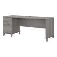 thumbnail image 1 of Somerset 72W Office Desk with Drawers in Platinum Gray - Engineered Wood, 1 of 11