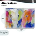 thumbnail image 4 of Stupell Industries Modern Two Elephants Geometric Composition Canvas Art, 30 x 20, by Chromatic Storm Studio, 4 of 8