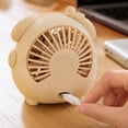 thumbnail image 5 of Portable Desk Fan Rechargeable Personal Table Fan with Puppy Shaped Design Cordless Solution for Home Dorm Room Decor and Bedside Table Air Circulation,1Pack Beige, 5 of 7