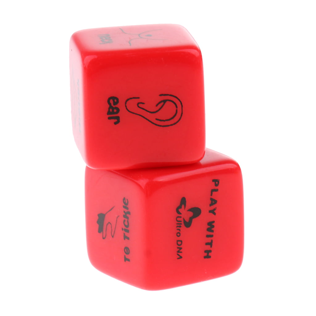 2pcs D6 Glow in Dark Couples Foreplay Game Dices for Him and Her Spicy Gift