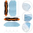 thumbnail image 2 of For Medion MD 19601 Robot Vacuum Cleaner Main Side Brush Mop Cloths Accessories, 2 of 4