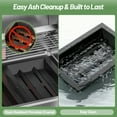 thumbnail image 5 of 2-Pack Charcoal Basket for Gas Grill, 15x11 Inch Porcelain Enamel Coal Tray, Convert Gas Grill to Charcoal & Smoker, Dual Zone Heating for BBQ with Authentic Smoky Flavor, 5 of 7
