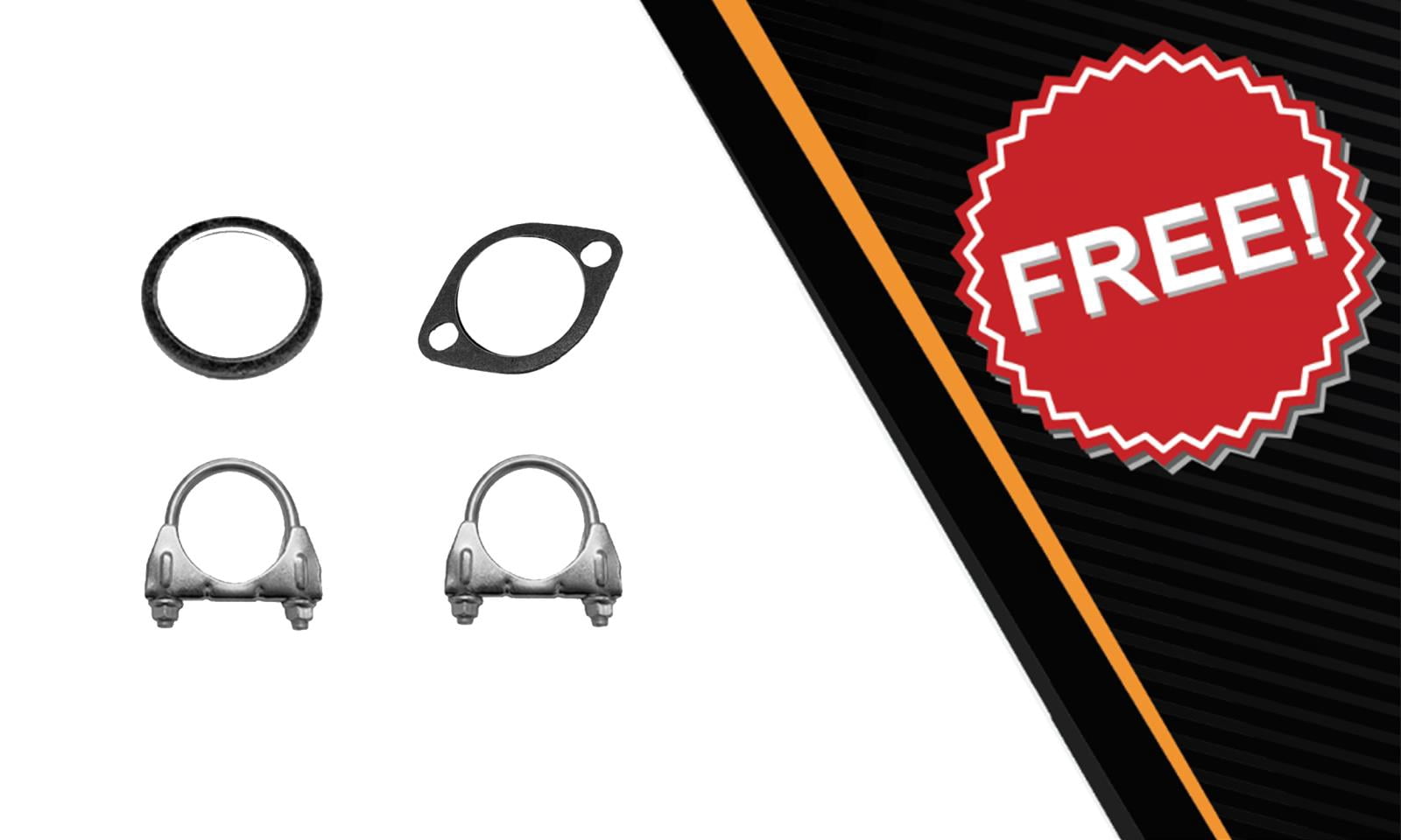 Northeastern Exhaust Muffler & Rear Resonator Pipe Kit Fits 2013-2020 Nissan Pathfinder 3.5L - Direct Fit | Stainless Steel | Includes Clamp & Gaskets