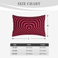 thumbnail image 4 of Fotbe Romantic Heart Pattern Pillow Cases - Envelope Closure - Luxury, Extra Soft, Cooling Pillow Covers - Wrinkle, Fade, Stain Resistant-16"x24", 4 of 6