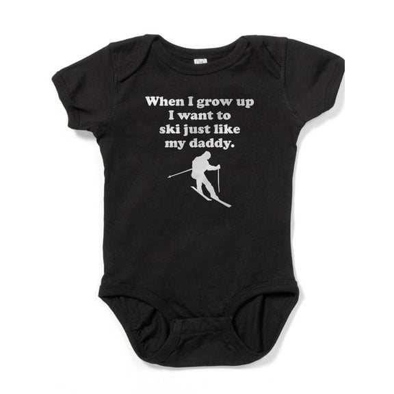 CafePress - Ski Like My Daddy - Cute Infant Bodysuit Baby Romper