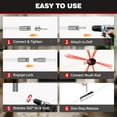 thumbnail image 4 of 26 Feet Chimney Sweep Kit, Chrome Button Locking System, Chimney Cleaning Kit, Chimney Brush, Chimney Cleaning Tool, Chimney Cleaning System with 8 Flexible Chimney Rods, 4 of 6