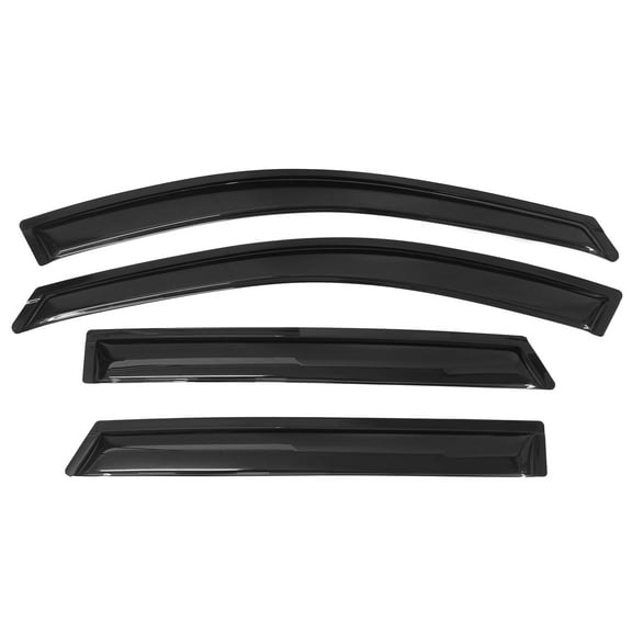 Ikon Motorsports Window Visor Compatible with 13-18 Hyundai Santa Fe DM Acrylic Vent Windshield Deflector Rain Guard 4Pc Set Outside Mount 2013 2014 2015 2016 2017 2018