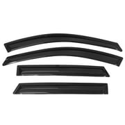 Ikon Motorsports Window Visor Compatible with 13-18 Hyundai Santa Fe DM Acrylic Vent Windshield Deflector Rain Guard 4Pc Set Outside Mount 2013 2014 2015 2016 2017 2018