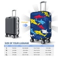 thumbnail image 6 of Xecao Cartoon Shark print Elastic Luggage Cover, with double-sided print , is perfect for travel, business, and daily use, 6 of 9