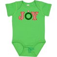 thumbnail image 3 of Inktastic Joy Christmas Ornament with Candy Cane Stripes Boys or Girls Baby Bodysuit, 3 of 5
