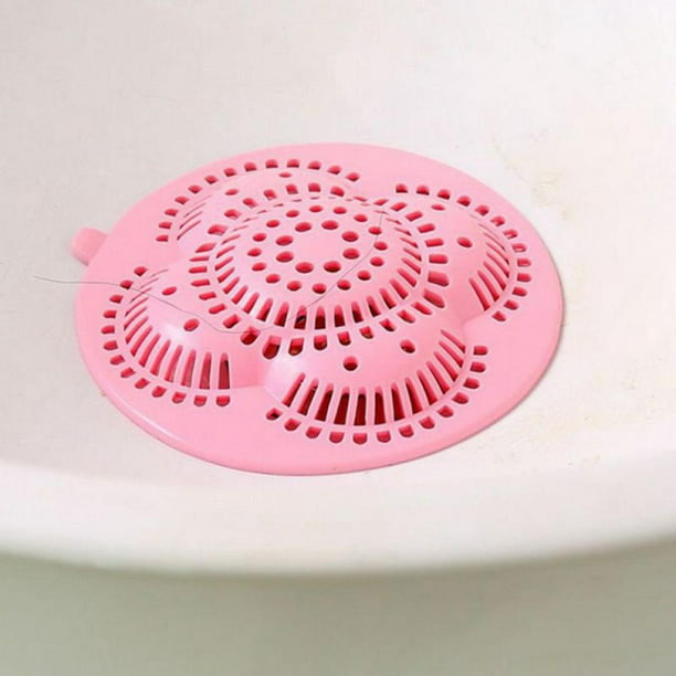 Hair Catcher Durable Silicone, Pink Rubber Bathtub Stopper
