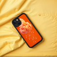 thumbnail image 4 of Vibrant Orange Cloud Design iPhone 15 Case - Lightweight Yellowing Resistant Dripping Effect Soft Fluffy Material Black Border Perfect Fit for iPhone 15, 4 of 6