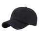 thumbnail image 1 of Gorra de béisbol con punta de tweed de lana térmica de invierno para hombre, 1 of 5