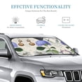 thumbnail image 3 of Bingfone Vintage Flower Car Windshield Sunshade,Sun Foldable Sun Shield Sun Visor For Car - Small, 3 of 8