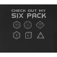 thumbnail image 2 of 9 Crowns Men's Tee D & D Funny T-shirts (DDSixpack-JBlack, Medium), 2 of 3