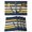 Blue, variant on Nautical Anchor Placemats Set of 4 Navy Blue Yellow Striped Farmhouse Ombre Place Mats Indoor Wipeable Table Mats Washable Cloth Dining Table Placemats for Kitchen Holiday Party Home Decor 13x19 Inch