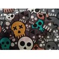 thumbnail image 4 of oneOone Cotton Silk Gray Fabric Skull Craft Projects Decor Fabric Printed By The Yard 42 Inch Wide, 4 of 4