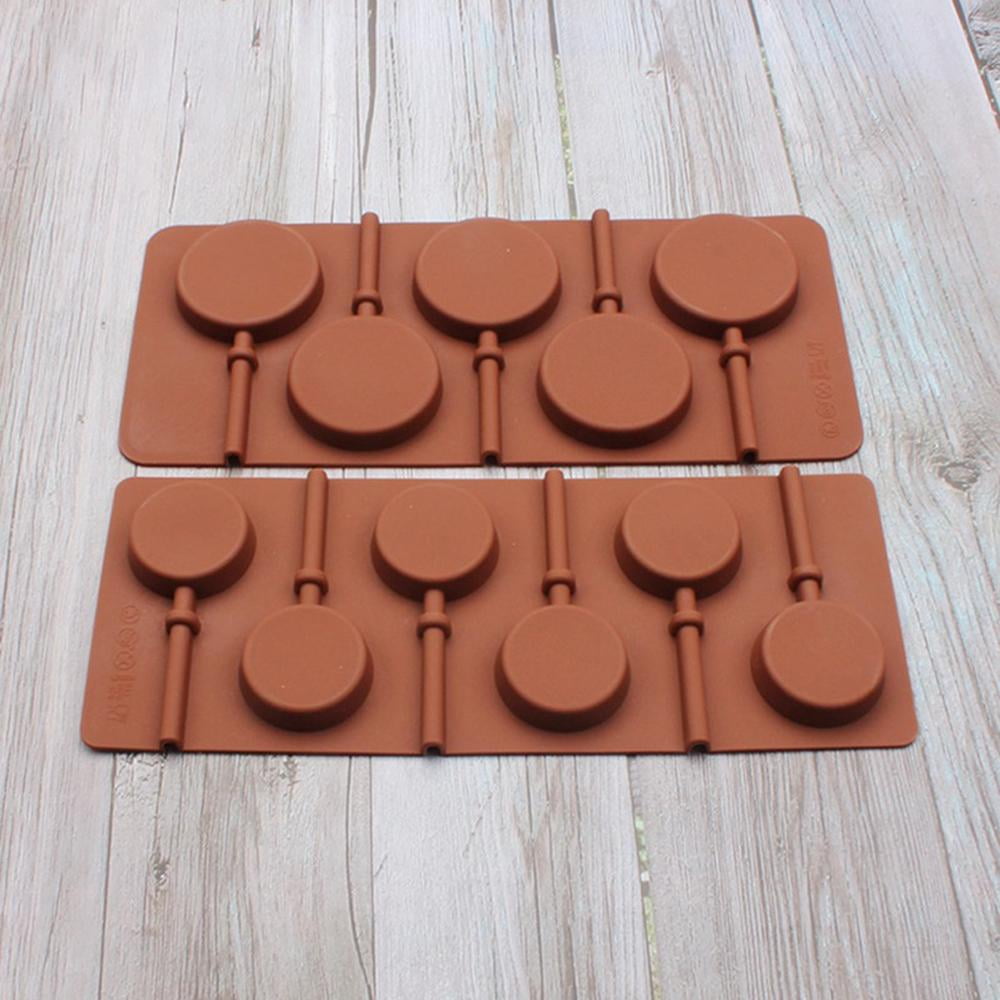 Feiona Silicone Lollipop Mold Hard Candy Lollipop Sucker Mold Chocolate Molds Flower Shaped (European Food Grade Silicone, Easy Release), Size: 23.8, Other