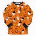 thumbnail image 4 of NOLDARES Baby and Kids' Sibling Matching Halloween and Holiday Funny Prints Pajama Sets, 4 of 7