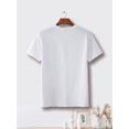 thumbnail image 2 of Camiseta informal de moda para hombre, con estampado geométrico, corte regular, manga corta, cuello redondo, verano, sin relleno, estilo jersey, para uso diario., 2 of 5