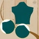 thumbnail image 5 of 1/12 Camisa de manga corta Mini Top de verano Cosplay Retro Elegante Realista Casual verde, 5 of 9