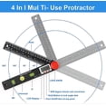 thumbnail image 3 of Digital Angle Finder, 0~999 Digital Protractor Ruler Bubble Level Goniometer Electronic 230mm Inclinometer, 3 of 5