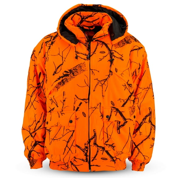 TrailCrest Adult Men’s Insulated & Waterproof Safety Tanker Jacket, 3X, Blaze Orange Camo