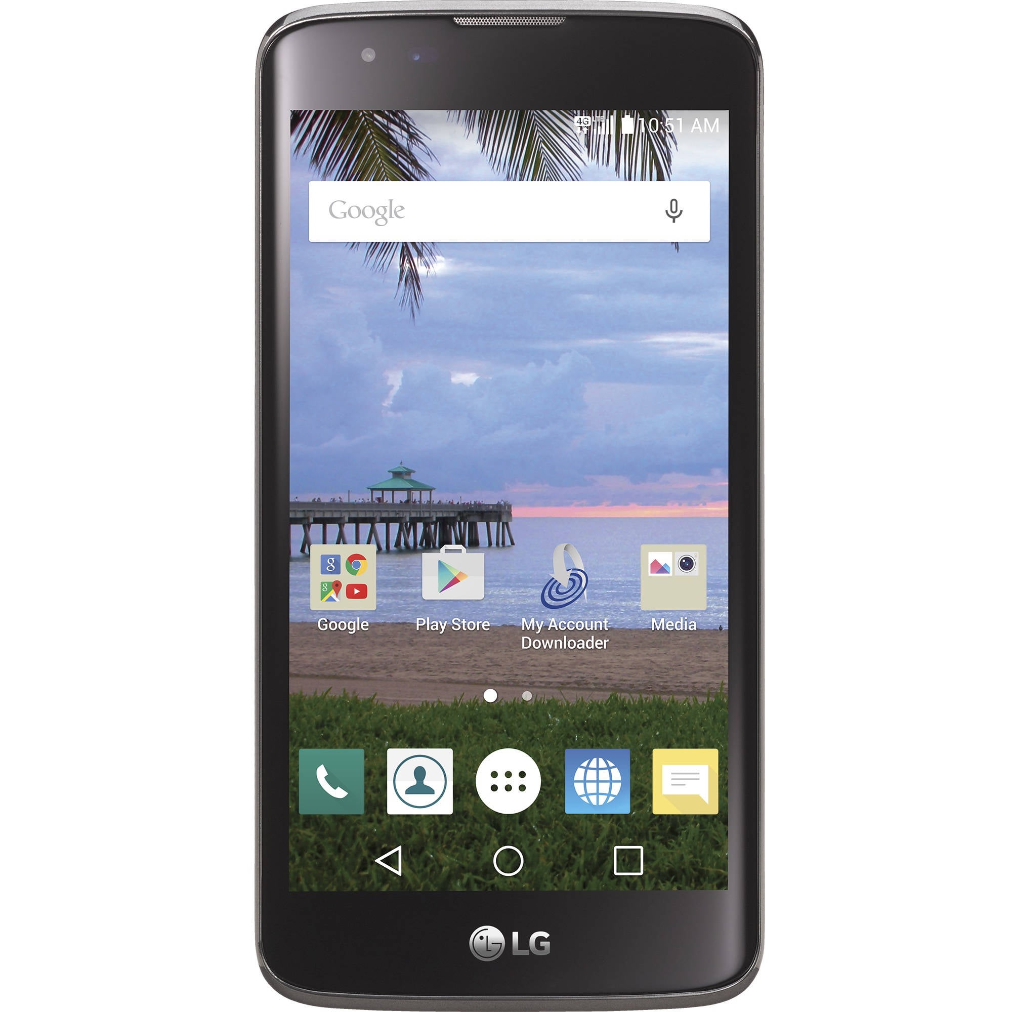 Total Wireless LG Treasure Prepaid Smartphone, Black