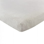 Hudson Baby Infant Cotton Fitted Crib Sheet, Heather Gray, One Size
