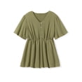 thumbnail image 2 of Woman Within Plus Size Texture Half Button Front Tunic, 2 of 3