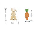 thumbnail image 2 of MXTPOV Wooden Easter Ornaments Hanging for Tree, Easter Bunny Carrot Money Clip, Creative Easter Tree Decorations for Party Home Decor, Easter Decorations, 2 of 3