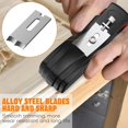 thumbnail image 7 of Hand Planer for Woodworking-Wood Chamfer Plane Edge Corner Flattening Tool Bird Shap-Chamfering Bevel Planer DIY Edge Banding Trimmer W/ 6 Blades, 7 of 7