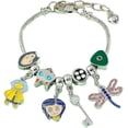 thumbnail image 2 of Pulsera Plateada Muñeca Coraline Libelula Gato Llave Boton, 2 of 5